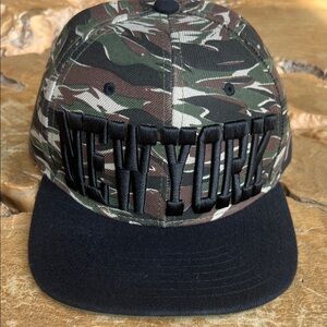 Seventy Seven Camouflage New York Cap Embroidered Lettering